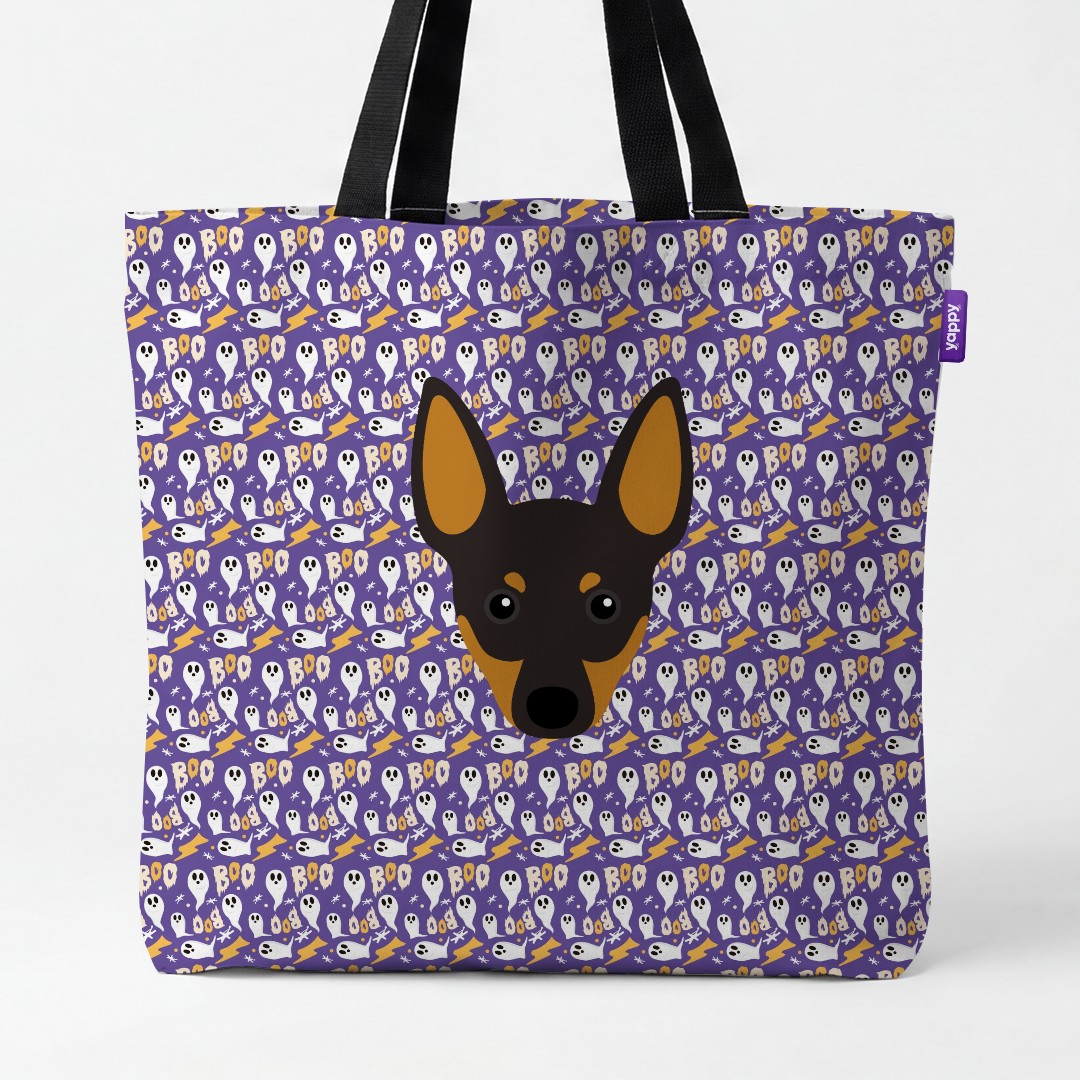 'Boo Ghosts' - Personalized {breedCommonName} Canvas Bag
