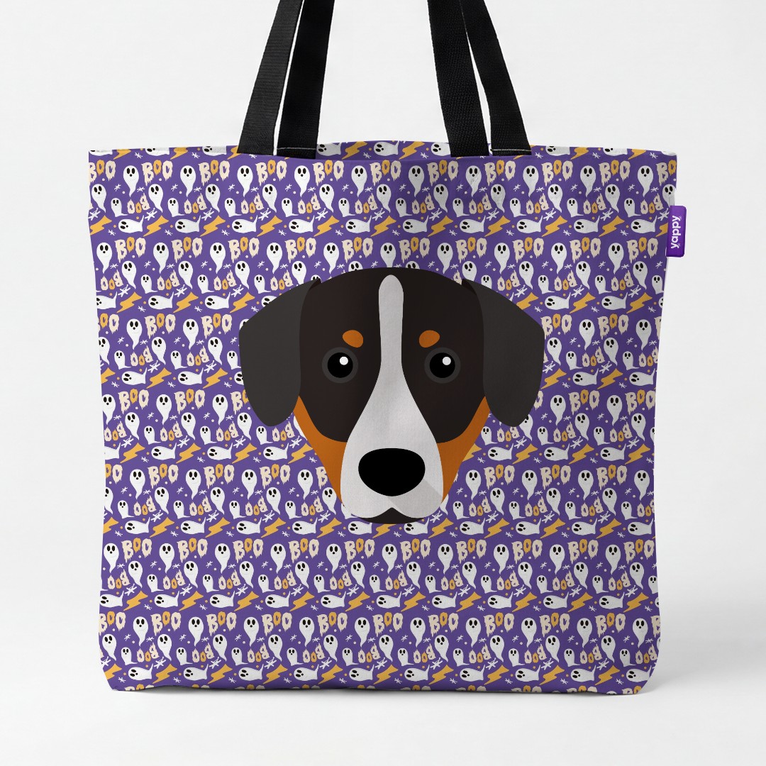 'Boo Ghosts' - Personalized {breedCommonName} Canvas Bag