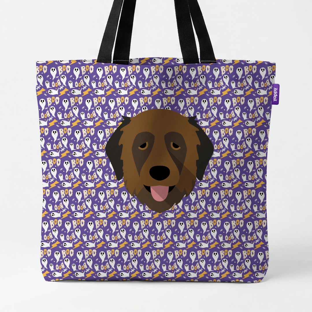 'Boo Ghosts' - Personalized {breedCommonName} Canvas Bag