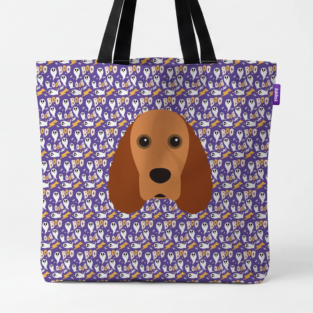 'Boo Ghosts' - Personalized {breedCommonName} Canvas Bag
