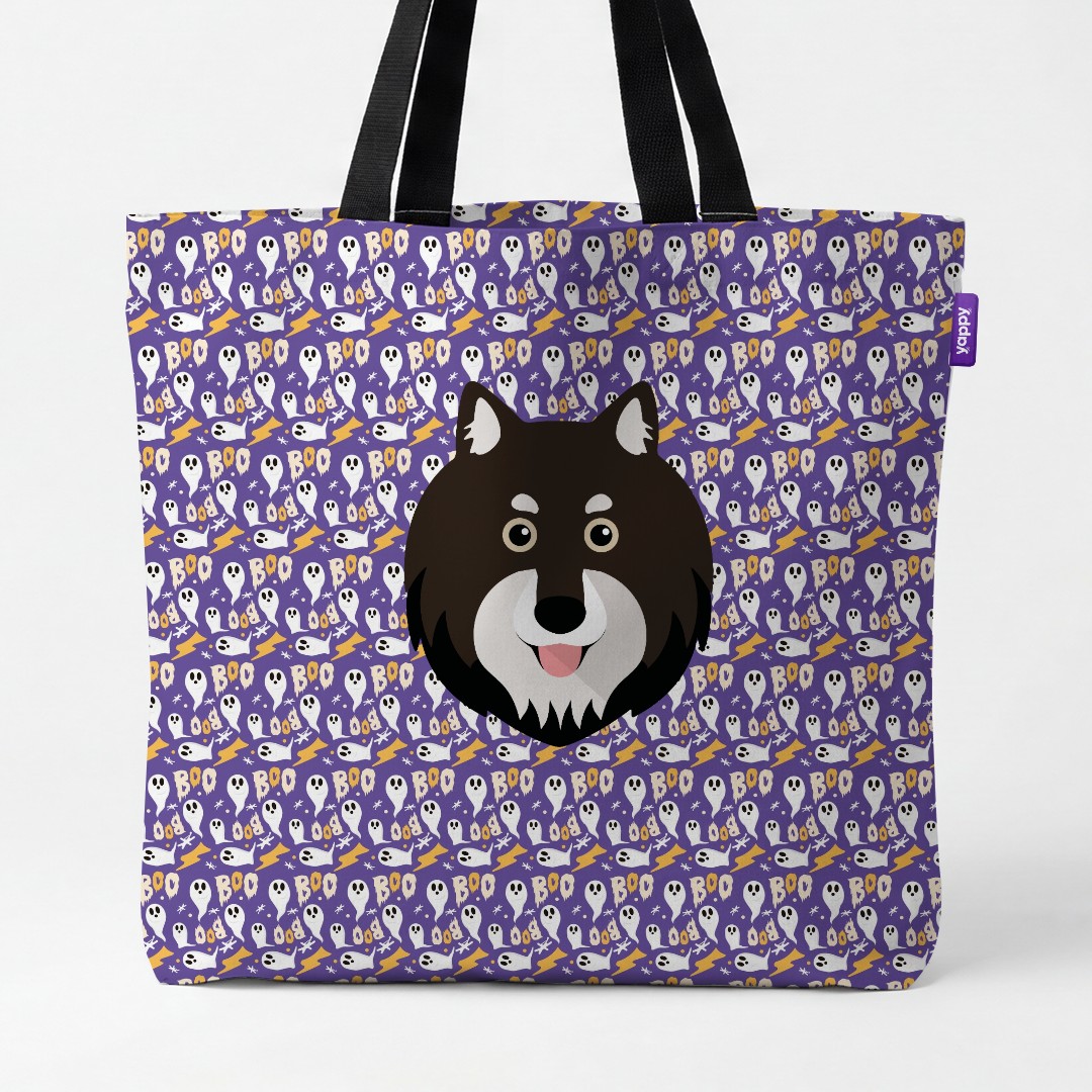 'Boo Ghosts' - Personalized {breedCommonName} Canvas Bag