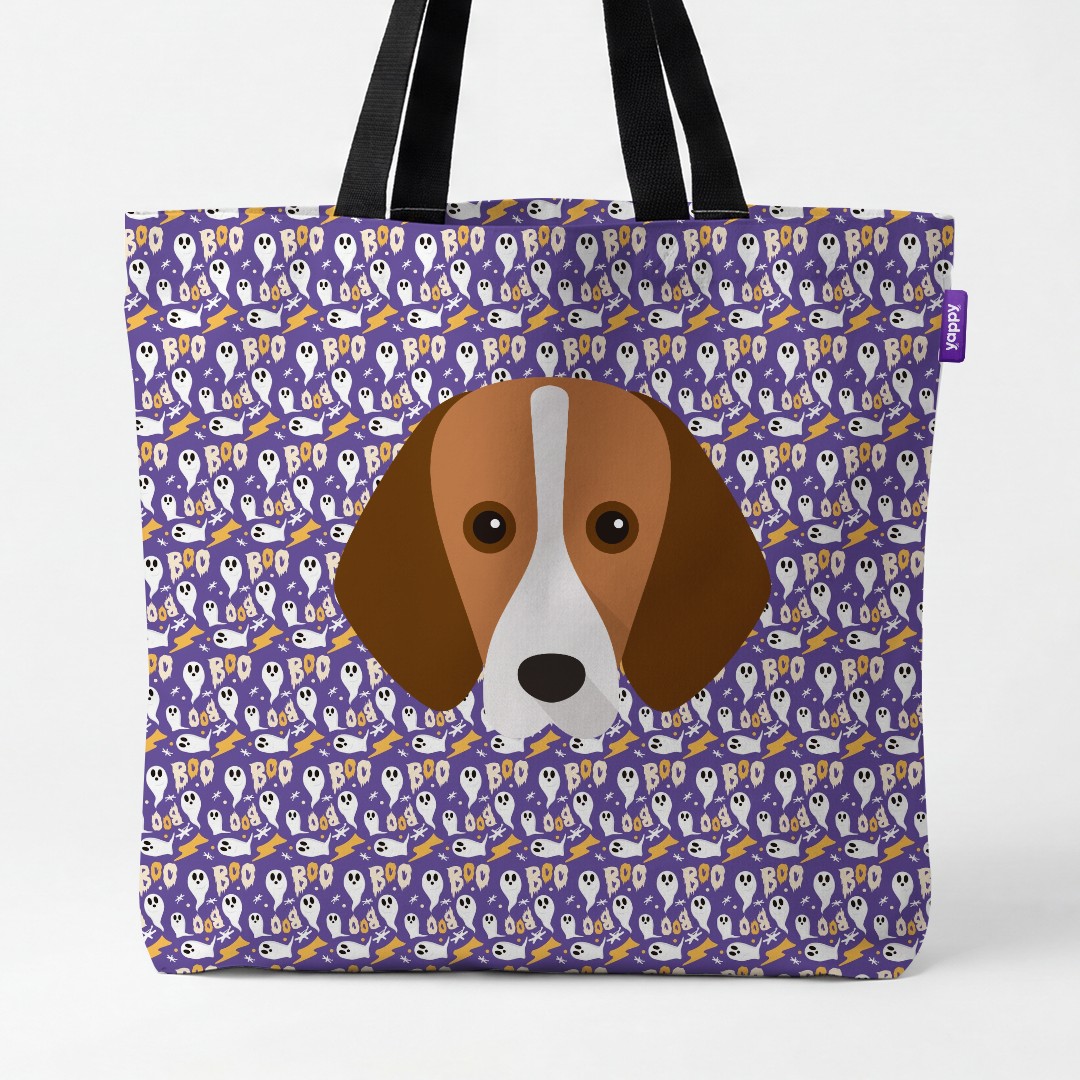 'Boo Ghosts' - Personalized {breedCommonName} Canvas Bag