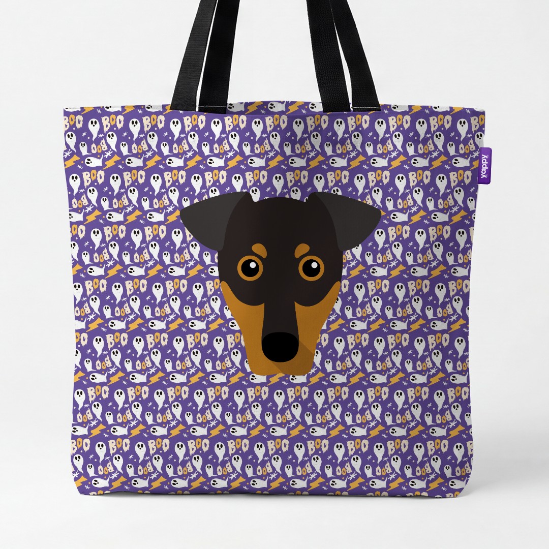 'Boo Ghosts' - Personalised {breedCommonName} Canvas Bag