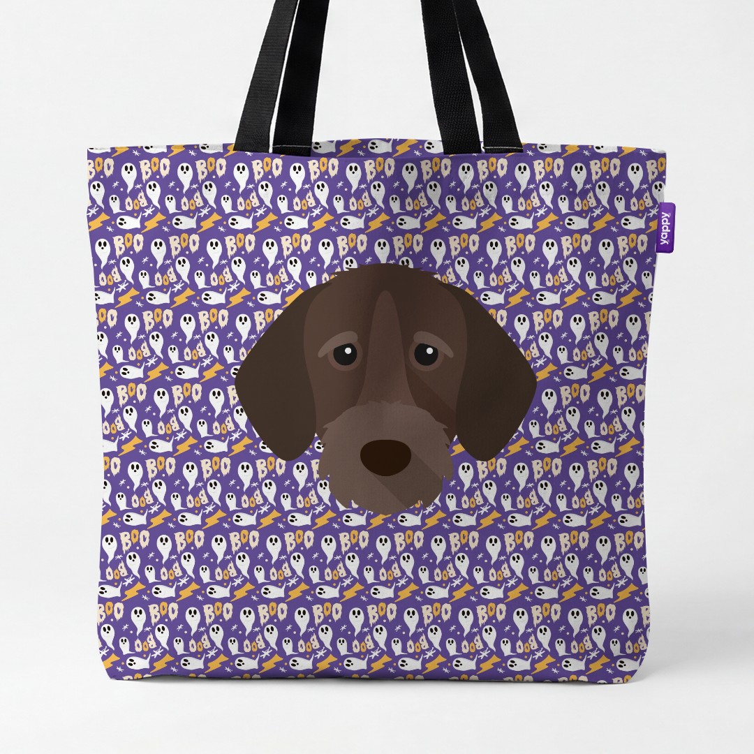'Boo Ghosts' - Personalized {breedCommonName} Canvas Bag