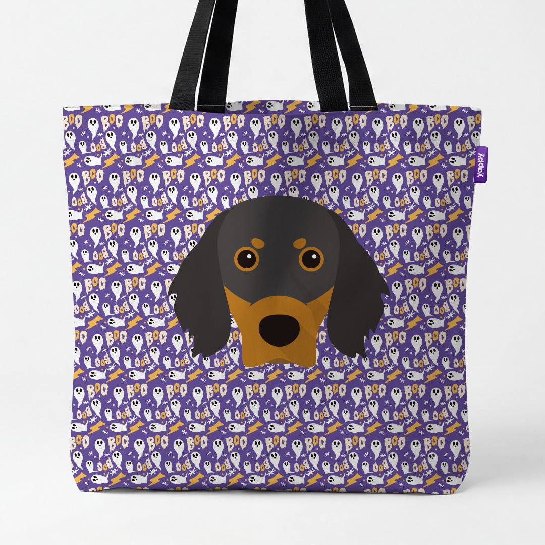 'Boo Ghosts' - Personalized {breedCommonName} Canvas Bag