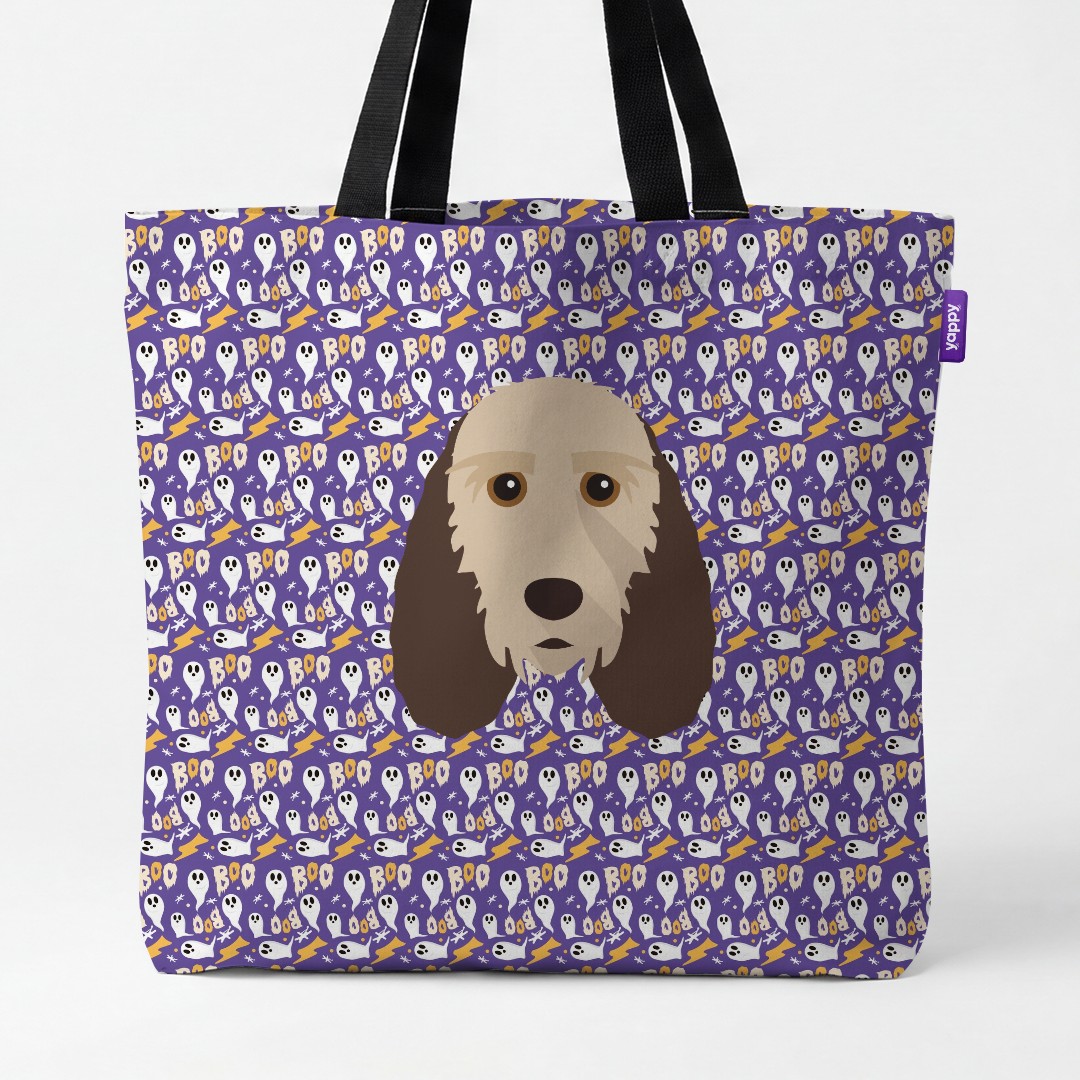 'Boo Ghosts' - Personalised {breedCommonName} Canvas Bag