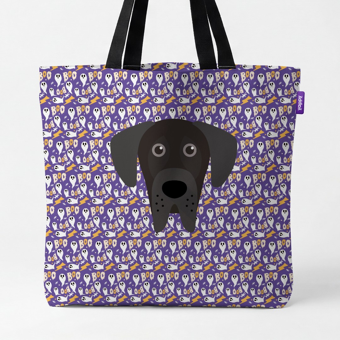 'Boo Ghosts' - Personalized {breedCommonName} Canvas Bag