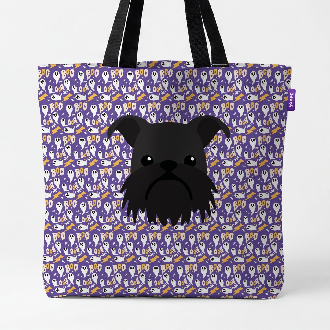 'Boo Ghosts' - Personalised {breedCommonName} Canvas Bag