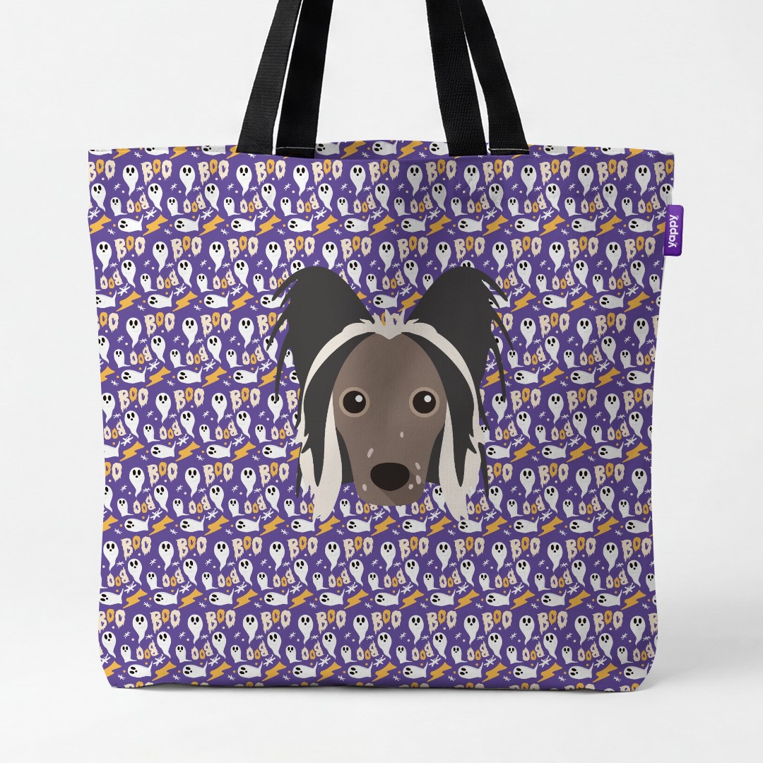 'Boo Ghosts' - Personalized {breedCommonName} Canvas Bag