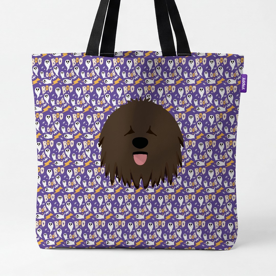'Boo Ghosts' - Personalized {breedCommonName} Canvas Bag