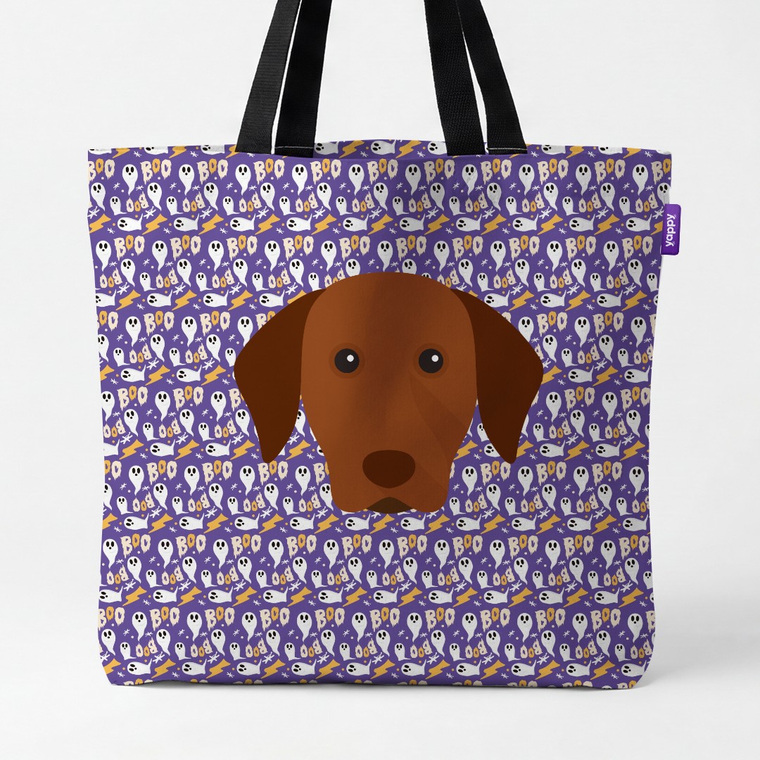 'Boo Ghosts' - Personalized {breedCommonName} Canvas Bag