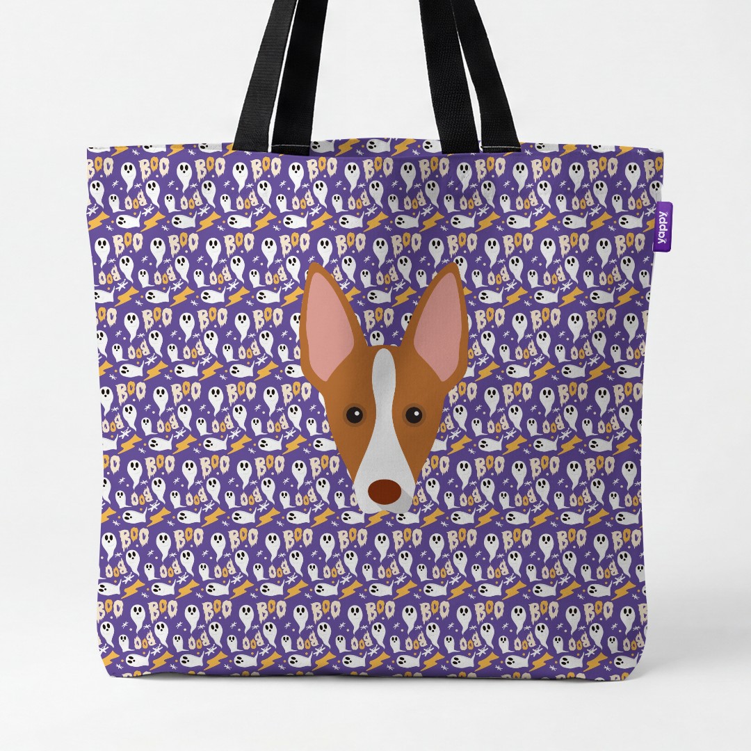 'Boo Ghosts' - Personalized {breedCommonName} Canvas Bag