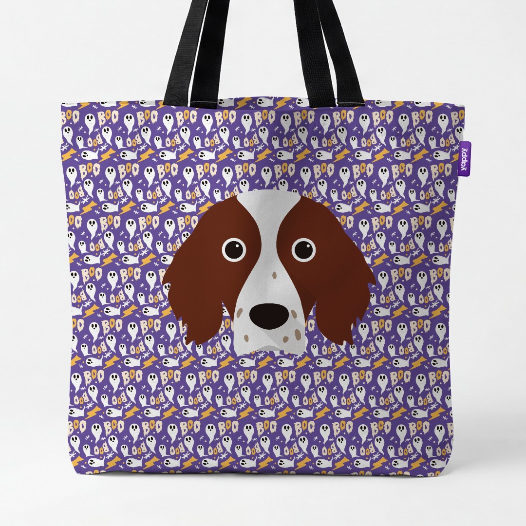 'Boo Ghosts' - Personalized {breedCommonName} Canvas Bag