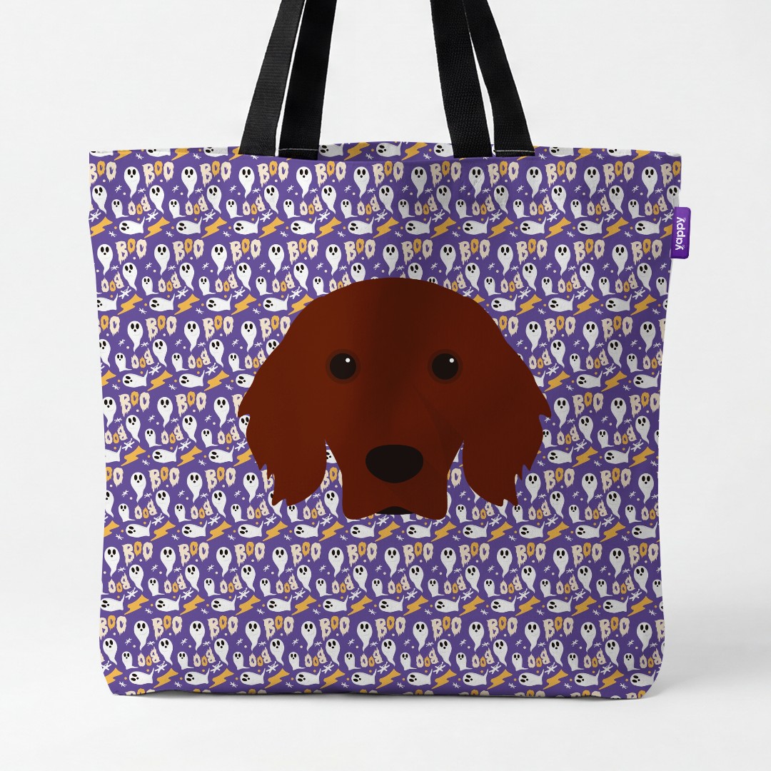 'Boo Ghosts' - Personalized {breedCommonName} Canvas Bag