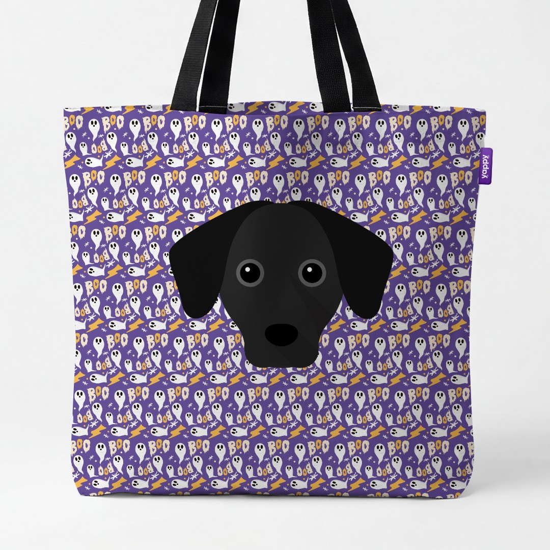'Boo Ghosts' - Personalized {breedCommonName} Canvas Bag