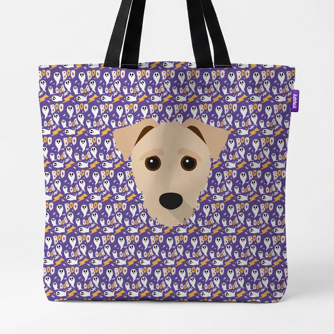 'Boo Ghosts' - Personalized {breedCommonName} Canvas Bag