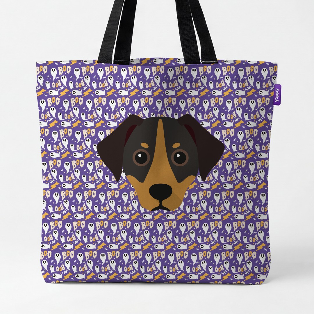 'Boo Ghosts' - Personalized {breedCommonName} Canvas Bag
