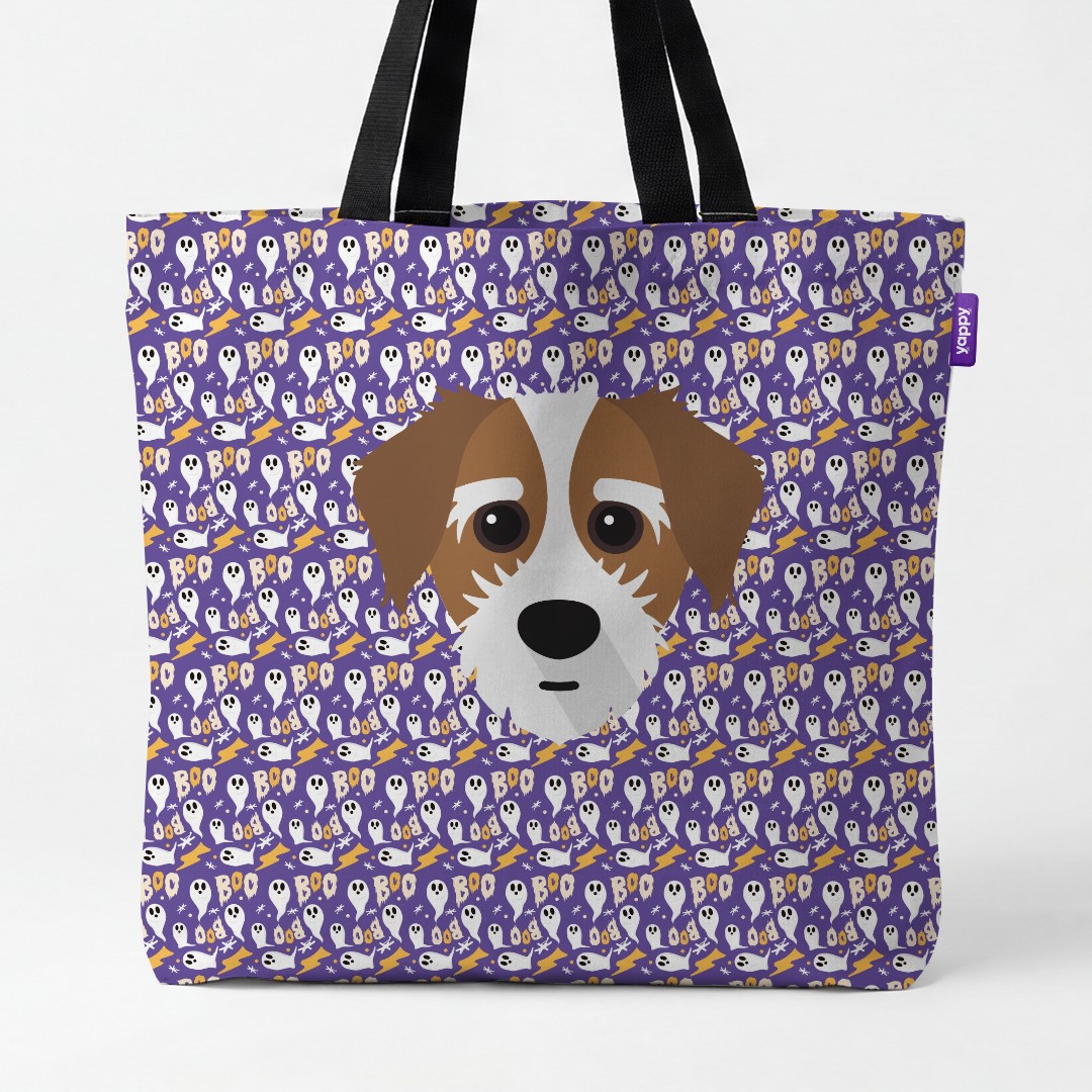 'Boo Ghosts' - Personalized {breedCommonName} Canvas Bag