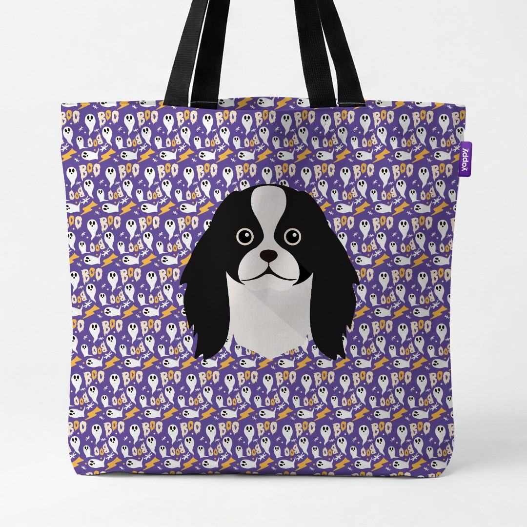 'Boo Ghosts' - Personalized {breedCommonName} Canvas Bag
