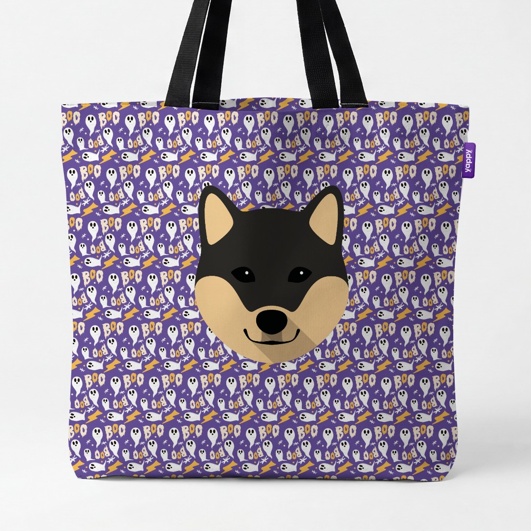 'Boo Ghosts' - Personalized {breedCommonName} Canvas Bag