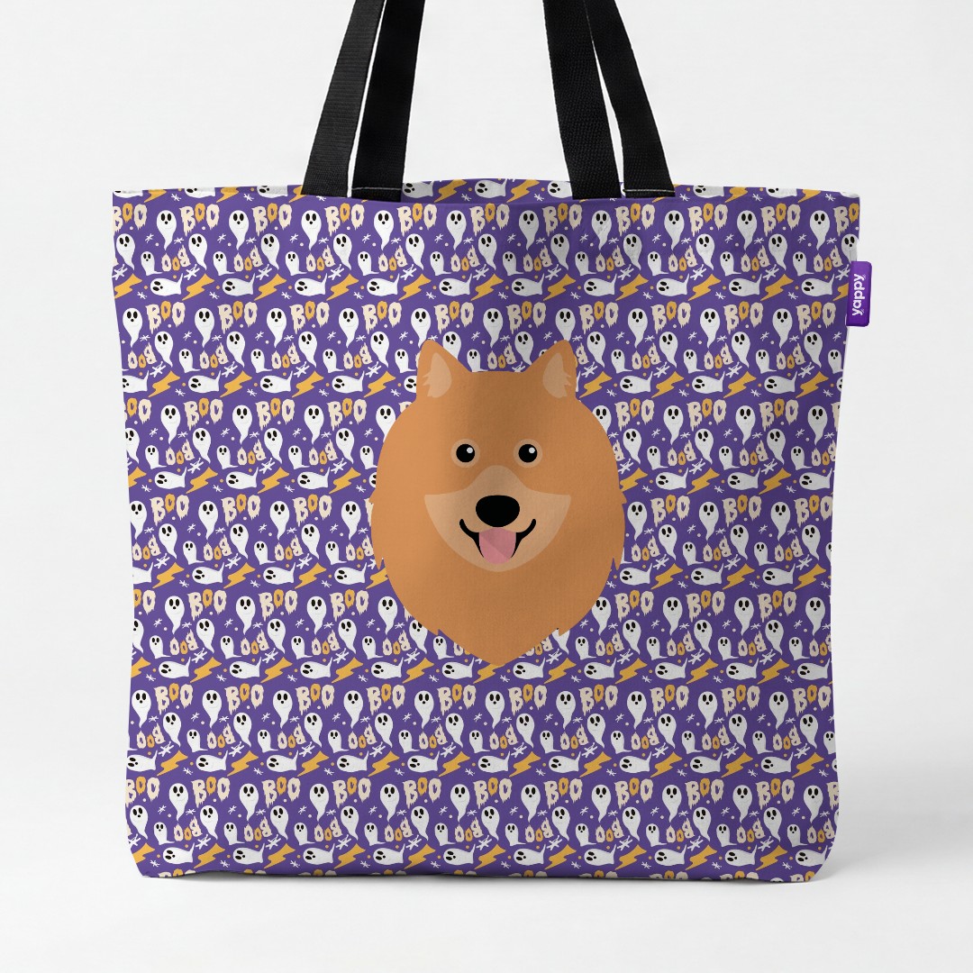 'Boo Ghosts' - Personalized {breedCommonName} Canvas Bag