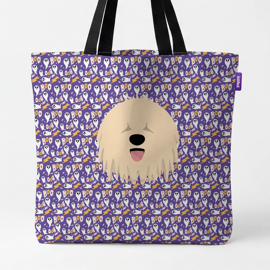 'Boo Ghosts' - Personalized {breedCommonName} Canvas Bag
