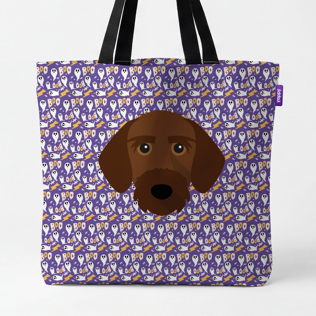 'Boo Ghosts' - Personalized {breedCommonName} Canvas Bag