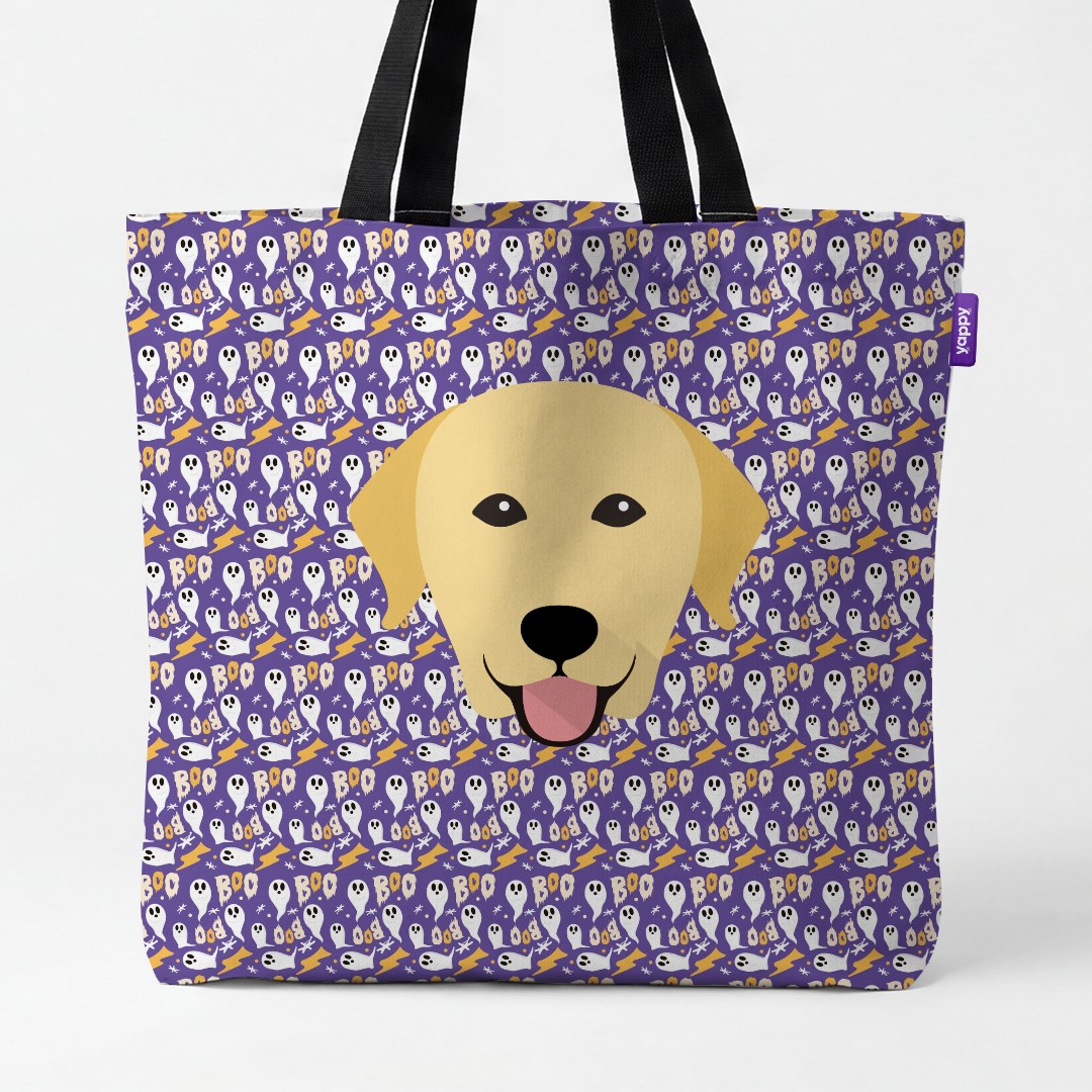 'Boo Ghosts' - Personalized {breedCommonName} Canvas Bag