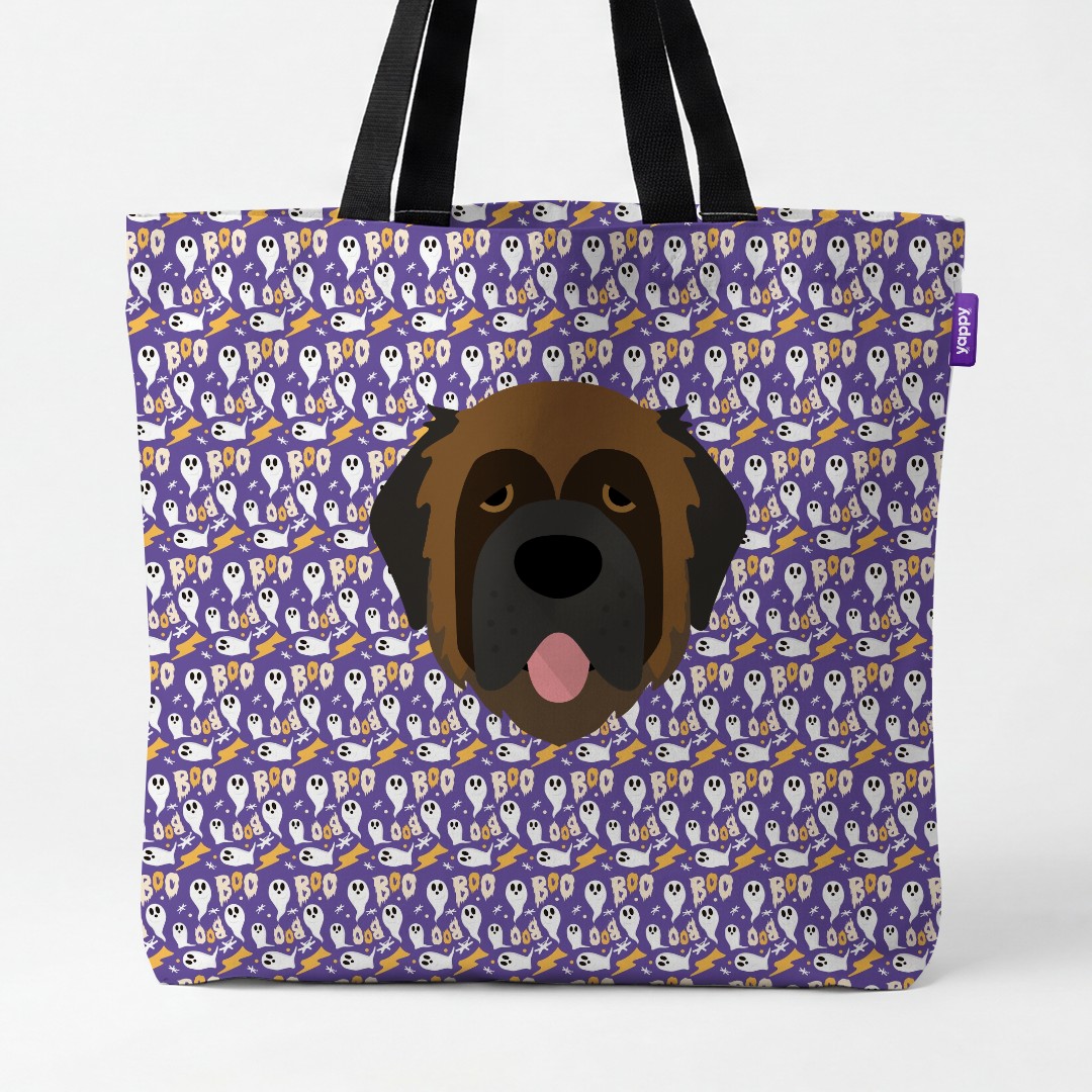 'Boo Ghosts' - Personalized {breedCommonName} Canvas Bag