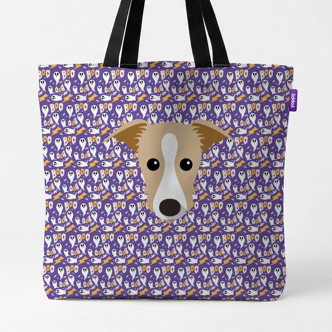'Boo Ghosts' - Personalised {breedCommonName} Canvas Bag