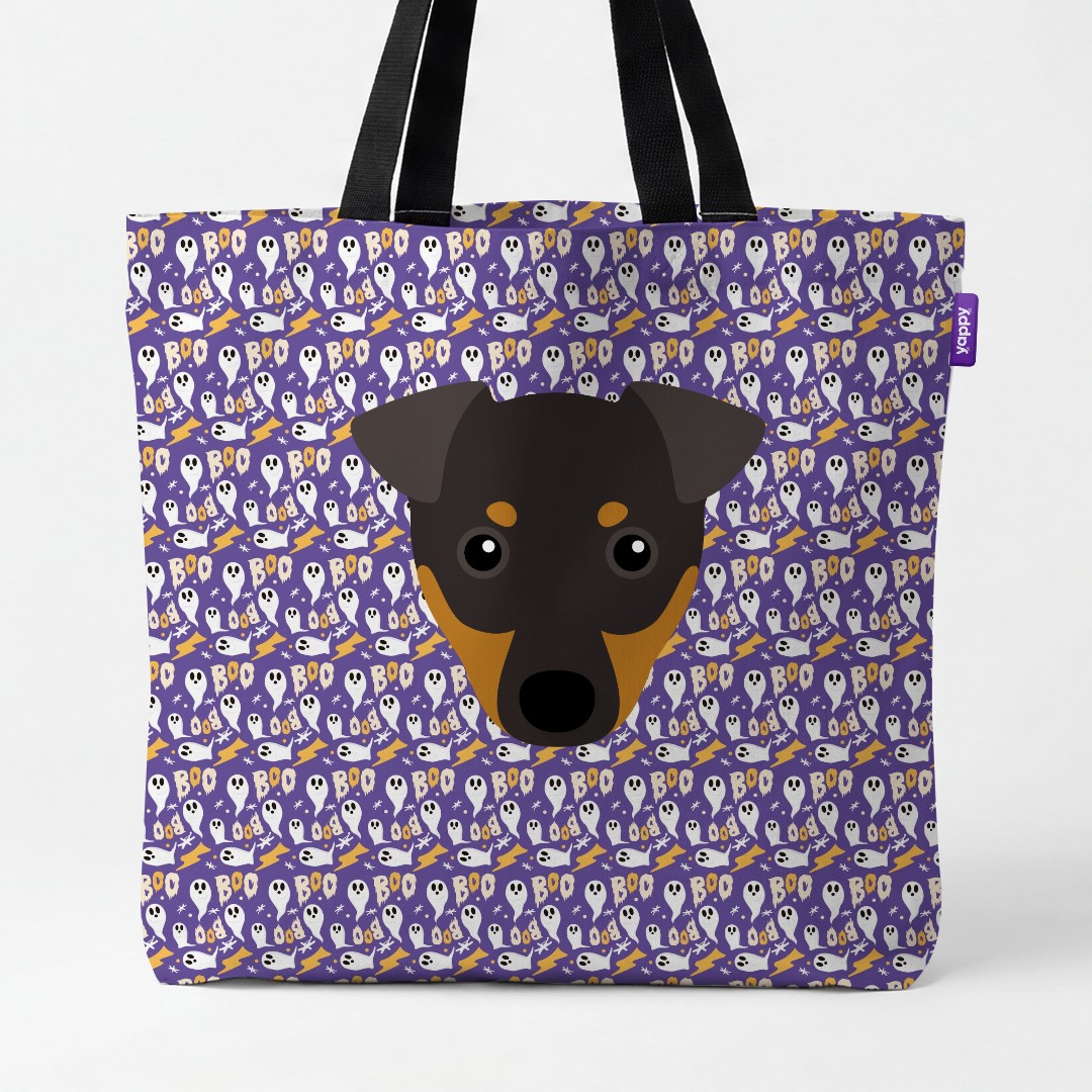 'Boo Ghosts' - Personalised {breedCommonName} Canvas Bag