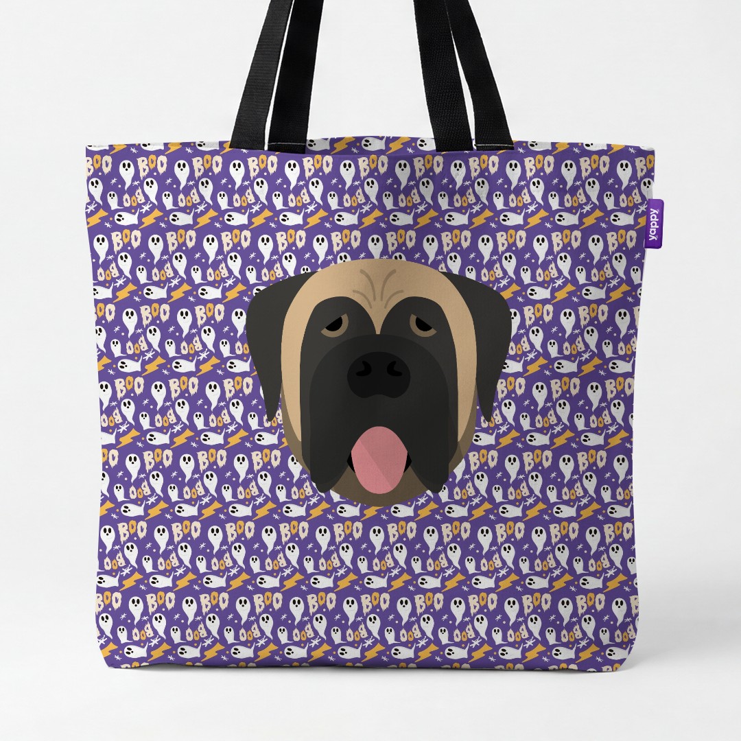'Boo Ghosts' - Personalized {breedCommonName} Canvas Bag