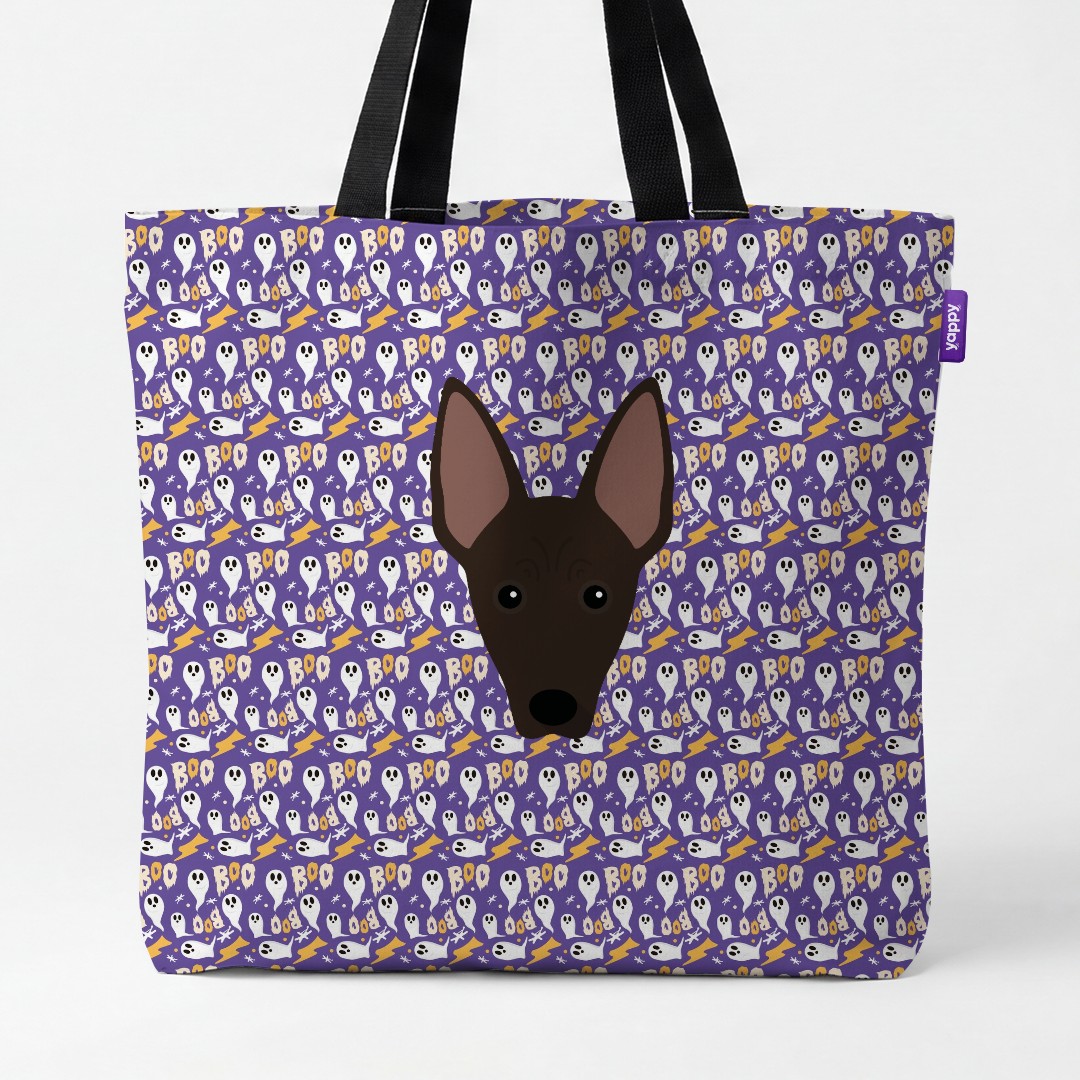 'Boo Ghosts' - Personalized {breedCommonName} Canvas Bag