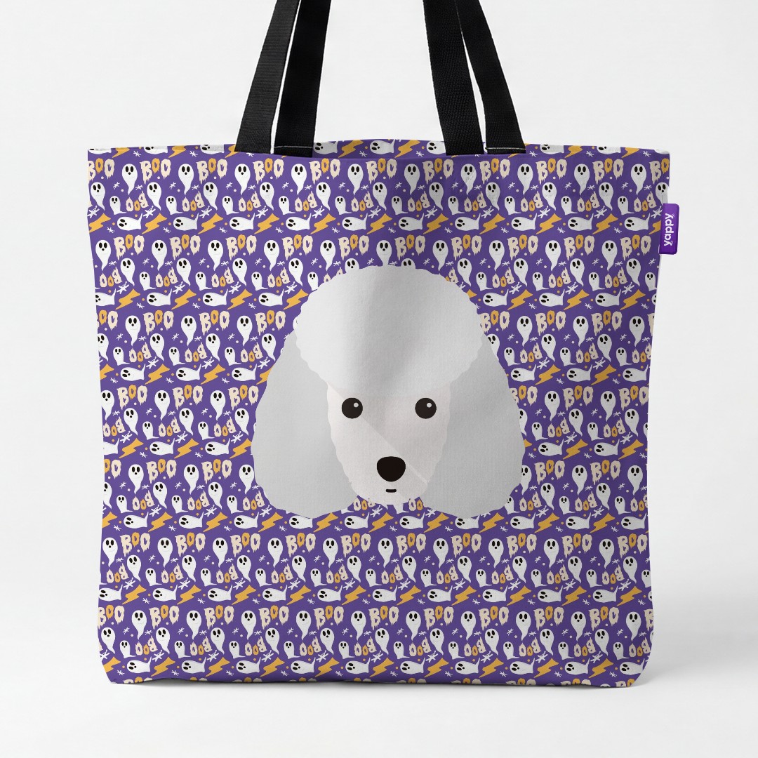 'Boo Ghosts' - Personalized {breedCommonName} Canvas Bag