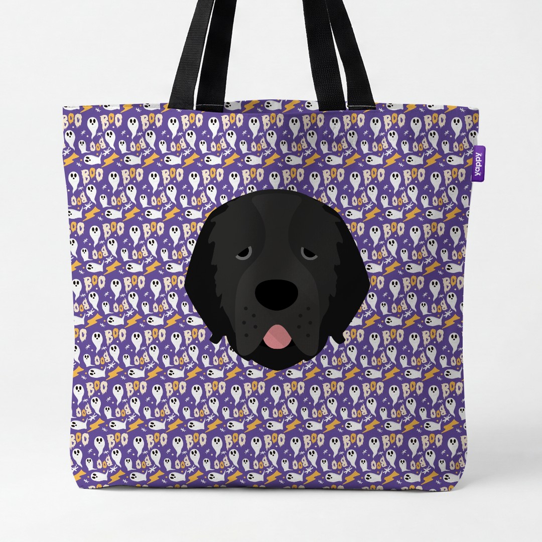 'Boo Ghosts' - Personalized {breedCommonName} Canvas Bag