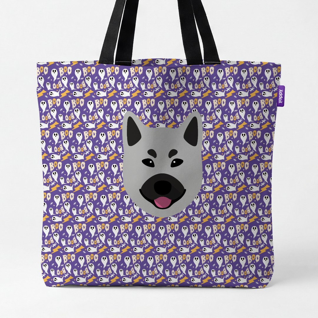 'Boo Ghosts' - Personalized {breedCommonName} Canvas Bag