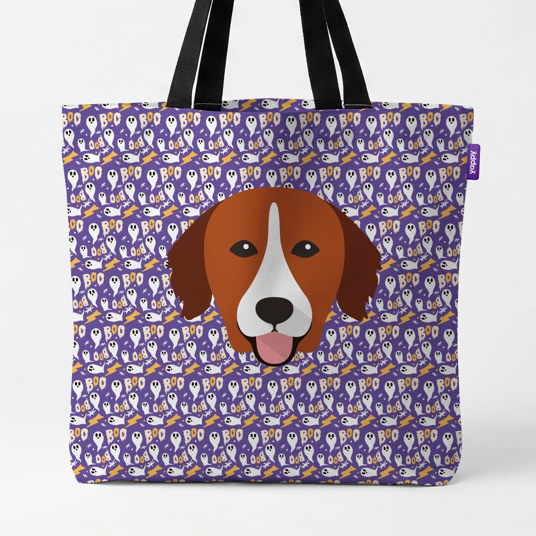 'Boo Ghosts' - Personalized {breedCommonName} Canvas Bag