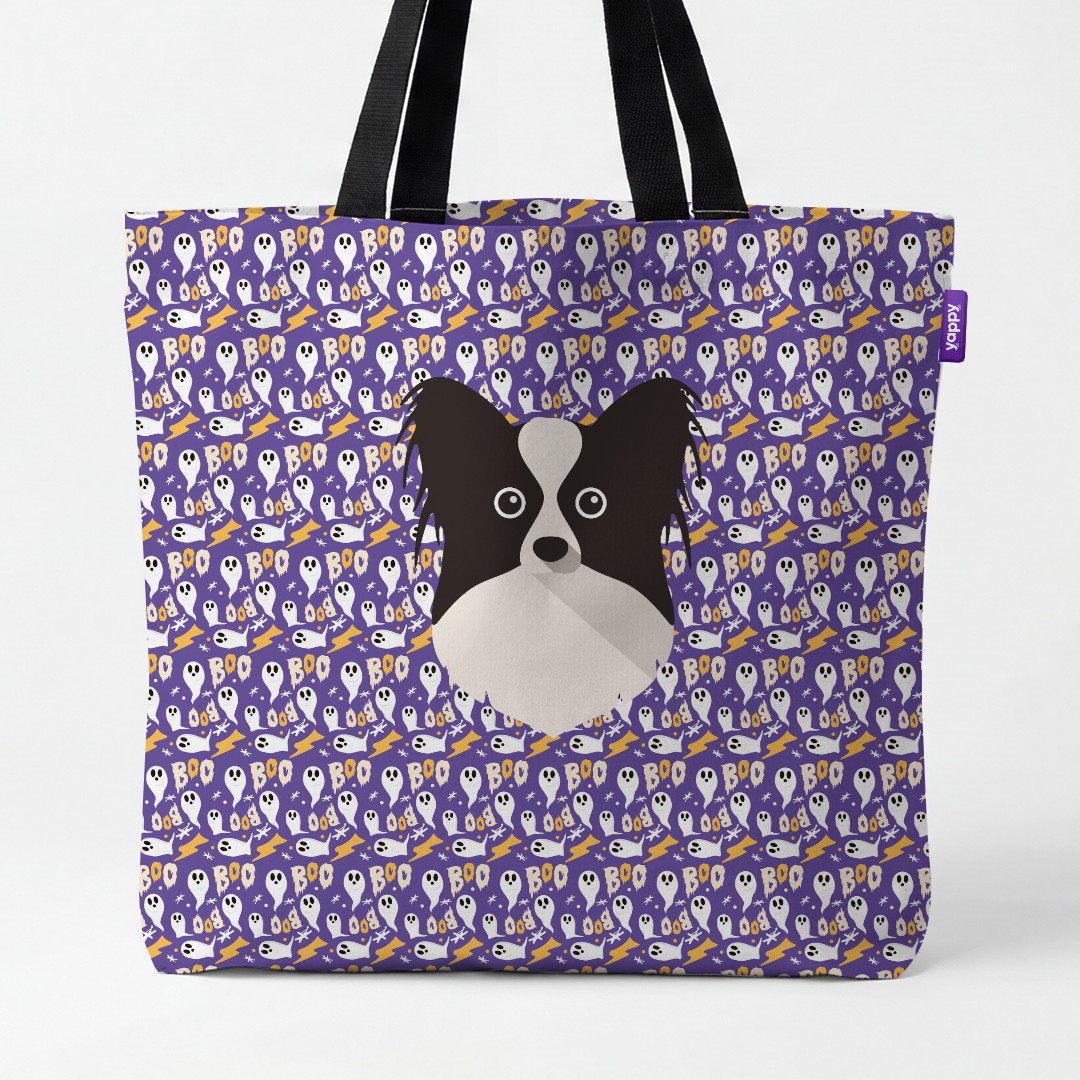 'Boo Ghosts' - Personalized {breedCommonName} Canvas Bag