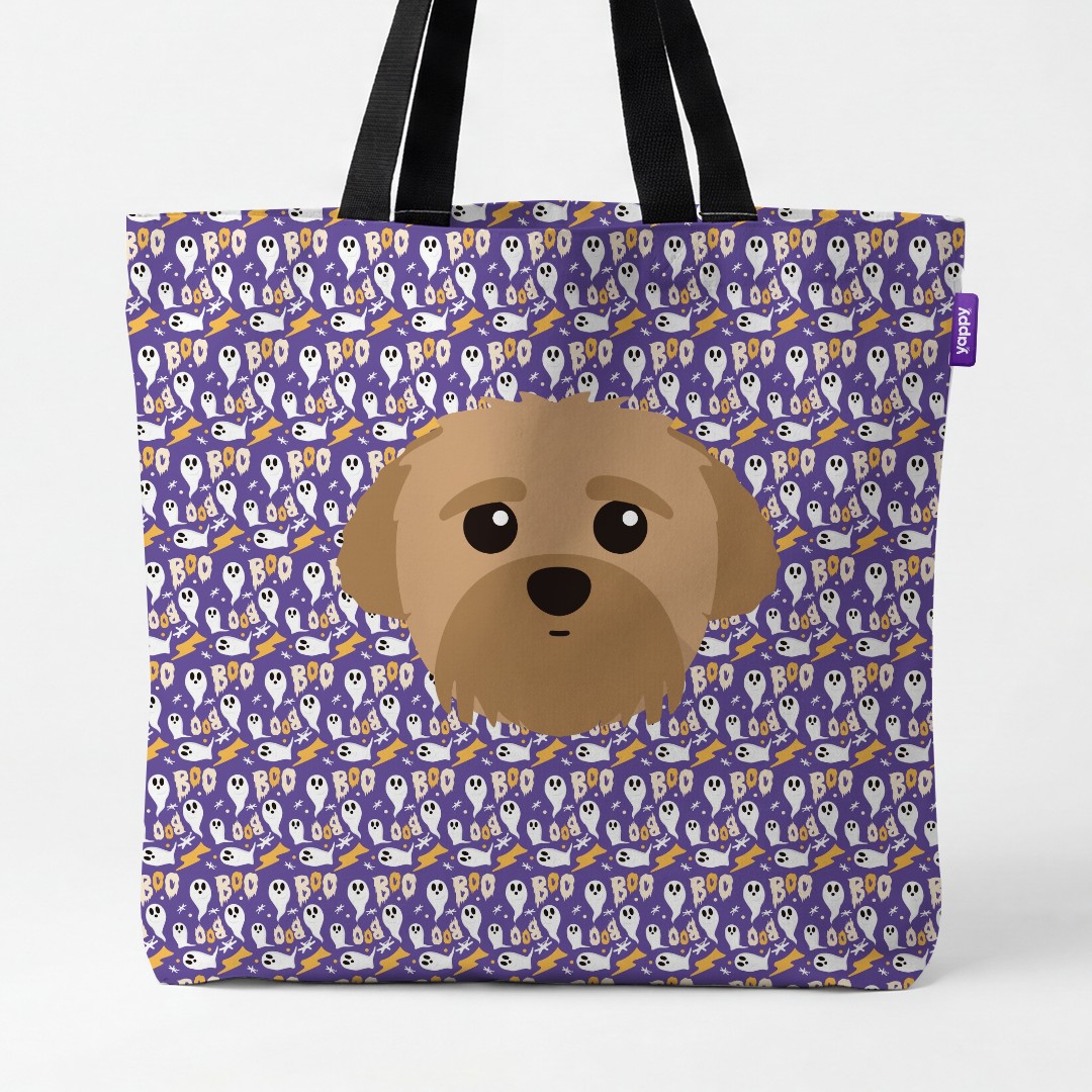 'Boo Ghosts' - Personalized {breedCommonName} Canvas Bag