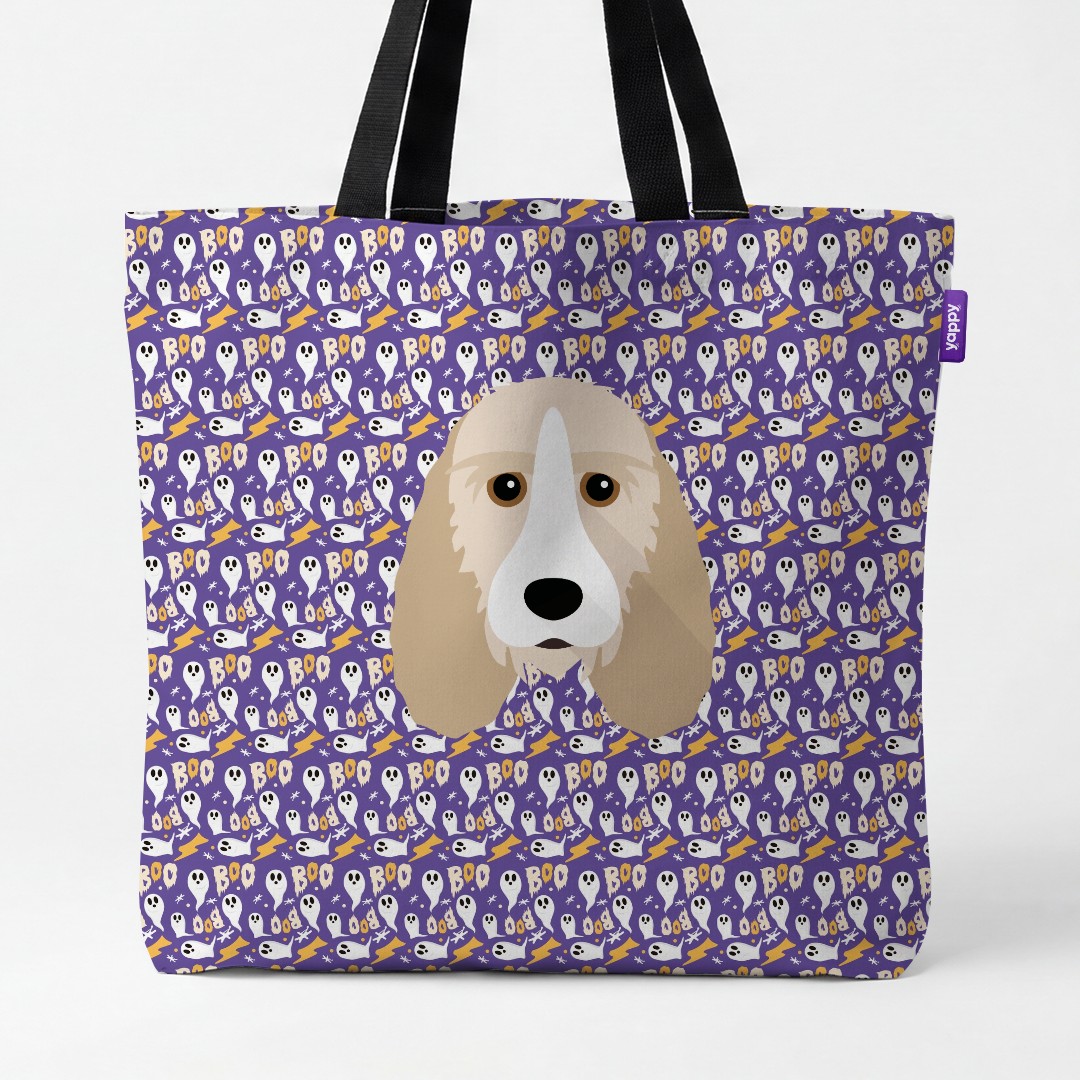 'Boo Ghosts' - Personalized {breedCommonName} Canvas Bag