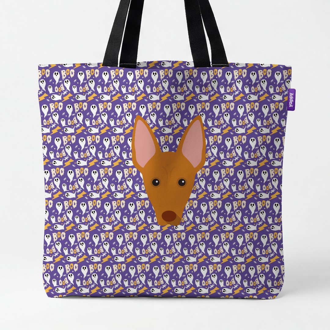 'Boo Ghosts' - Personalized {breedCommonName} Canvas Bag
