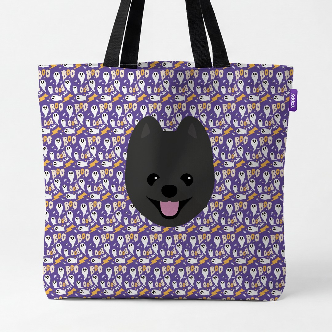 'Boo Ghosts' - Personalized {breedCommonName} Canvas Bag