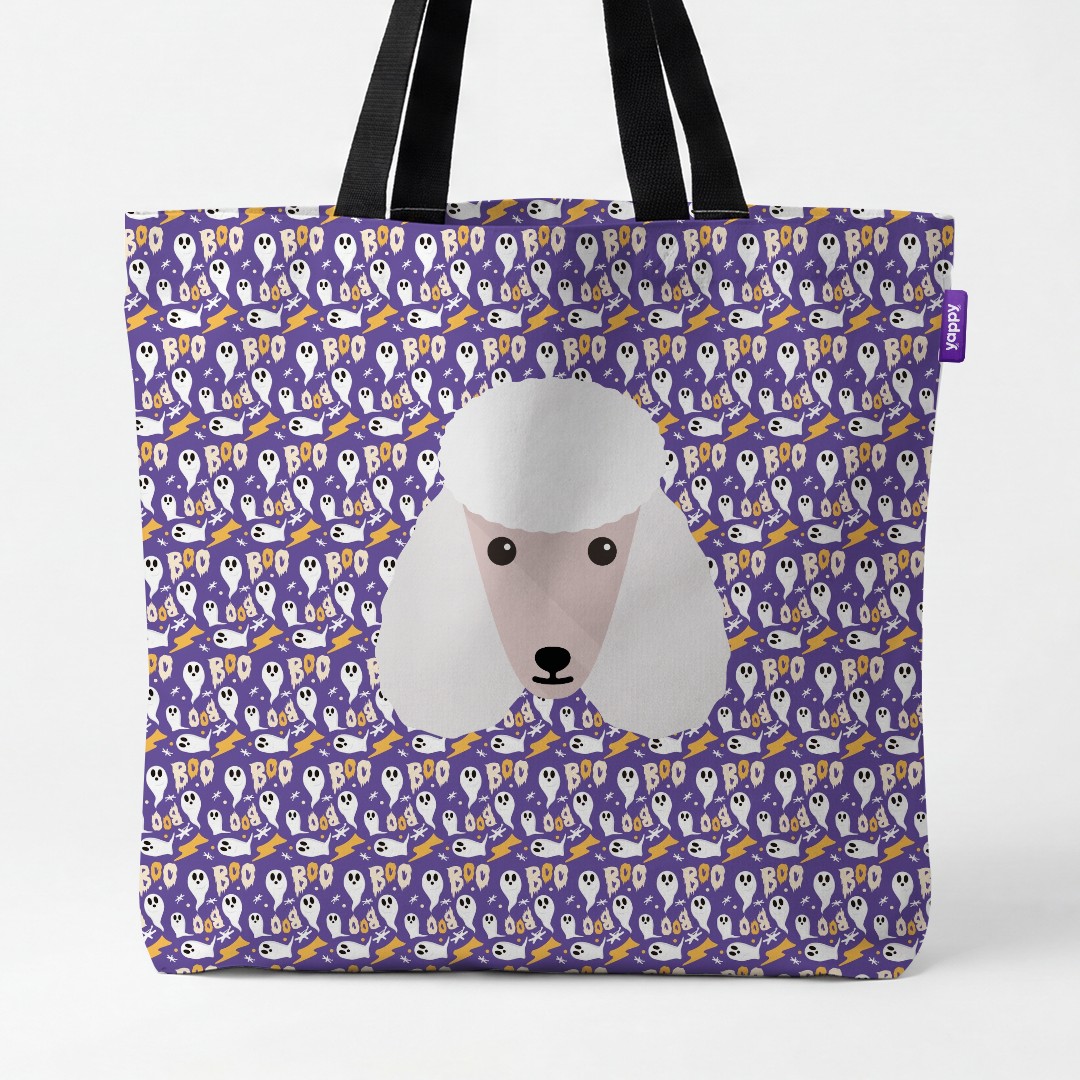 'Boo Ghosts' - Personalized {breedCommonName} Canvas Bag