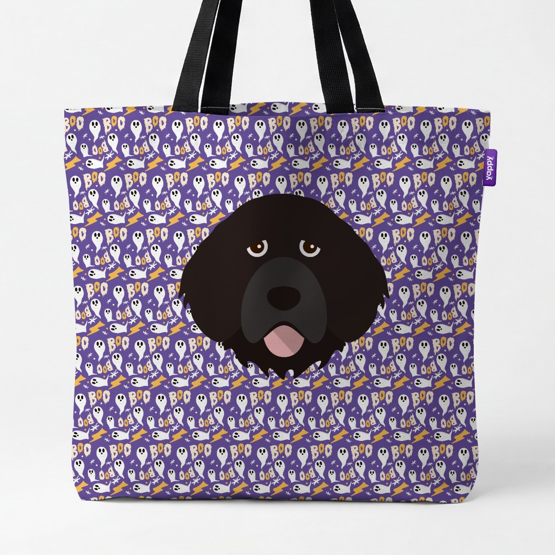 'Boo Ghosts' - Personalized {breedCommonName} Canvas Bag
