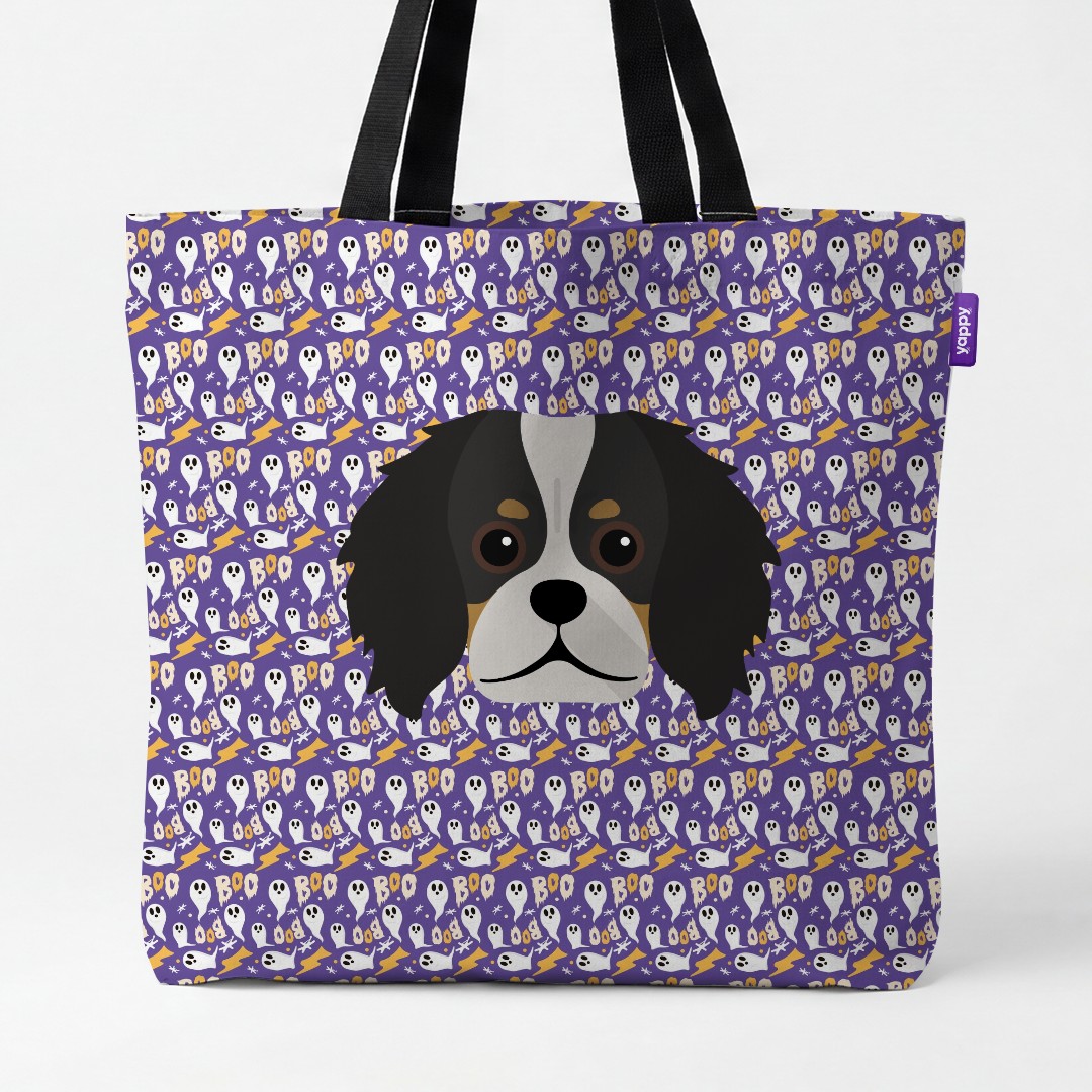 'Boo Ghosts' - Personalized {breedCommonName} Canvas Bag