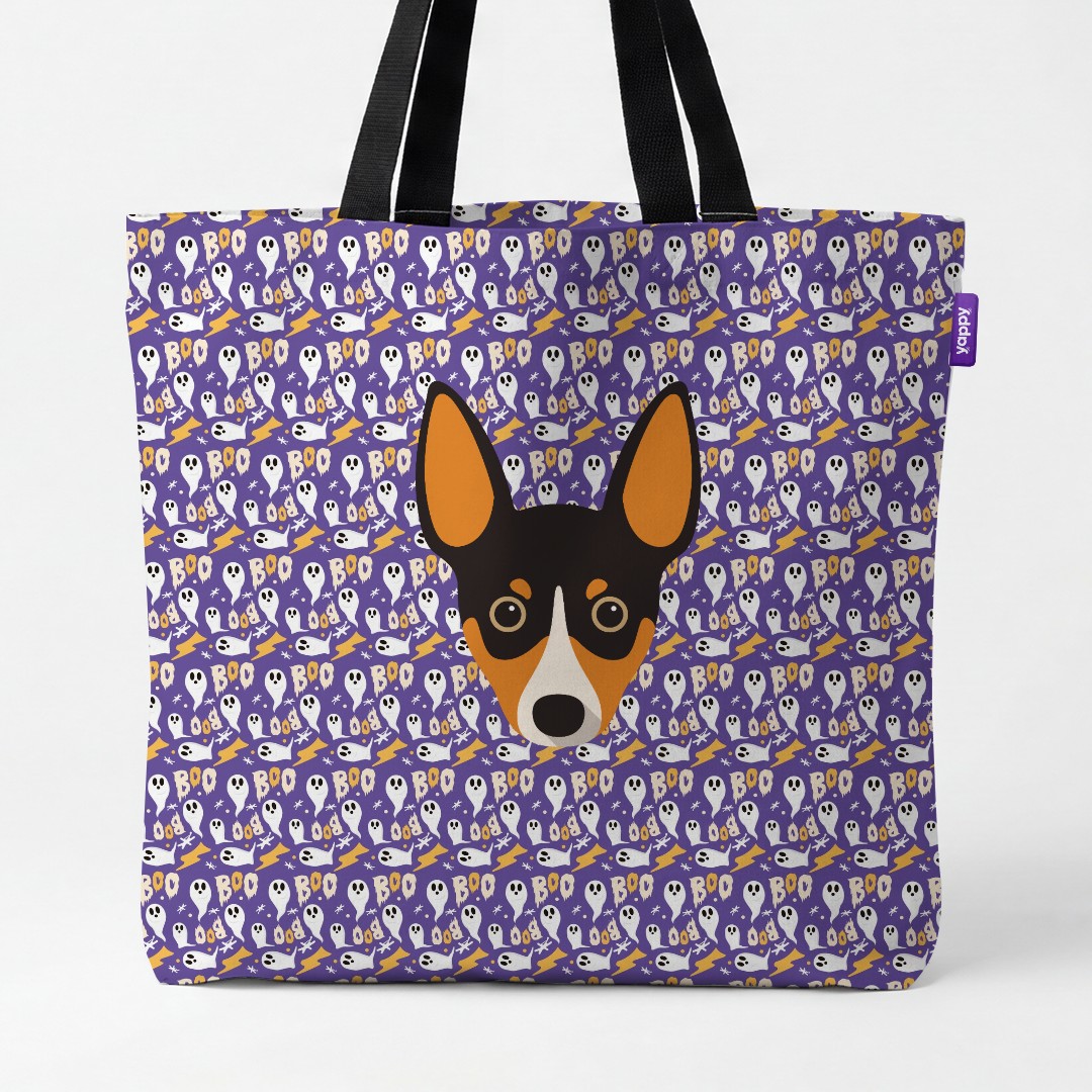 'Boo Ghosts' - Personalized {breedCommonName} Canvas Bag