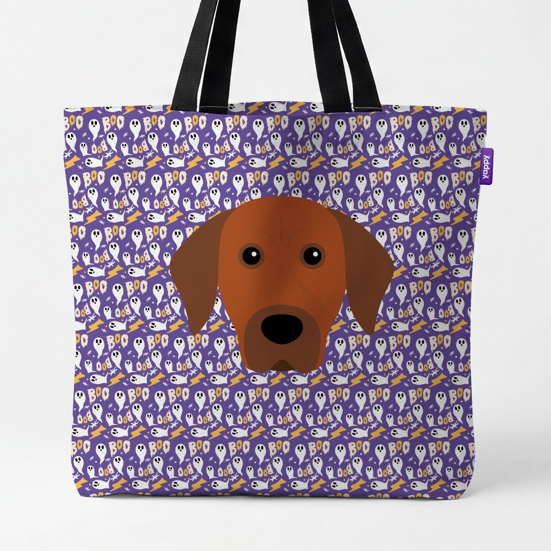 'Boo Ghosts' - Personalized {breedCommonName} Canvas Bag