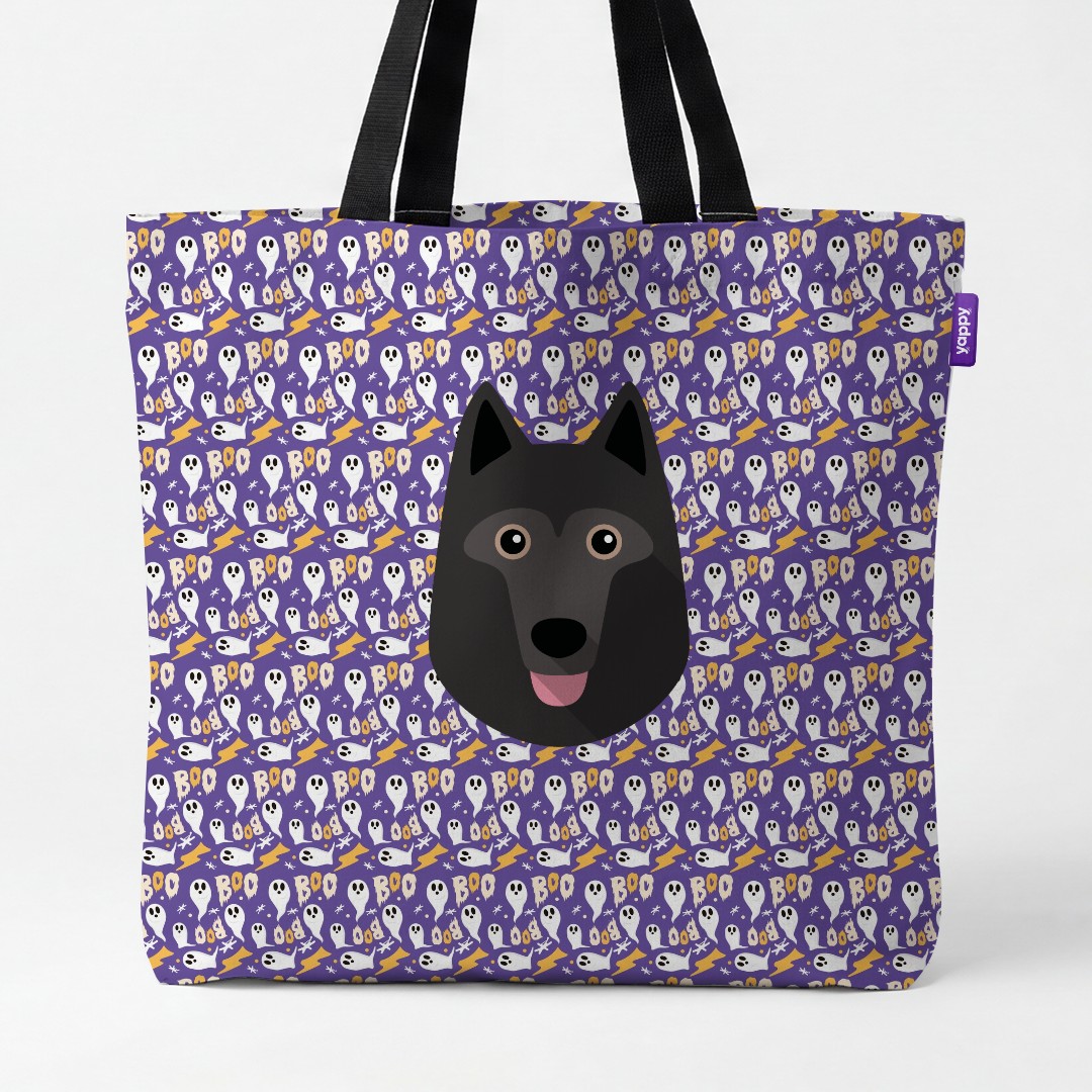 'Boo Ghosts' - Personalized {breedCommonName} Canvas Bag