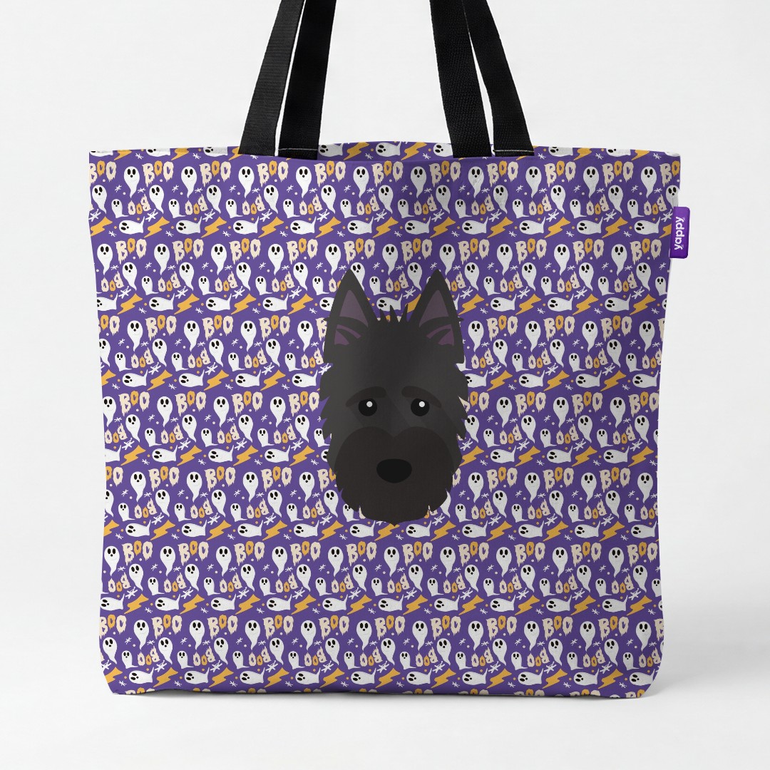 'Boo Ghosts' - Personalised {breedCommonName} Canvas Bag