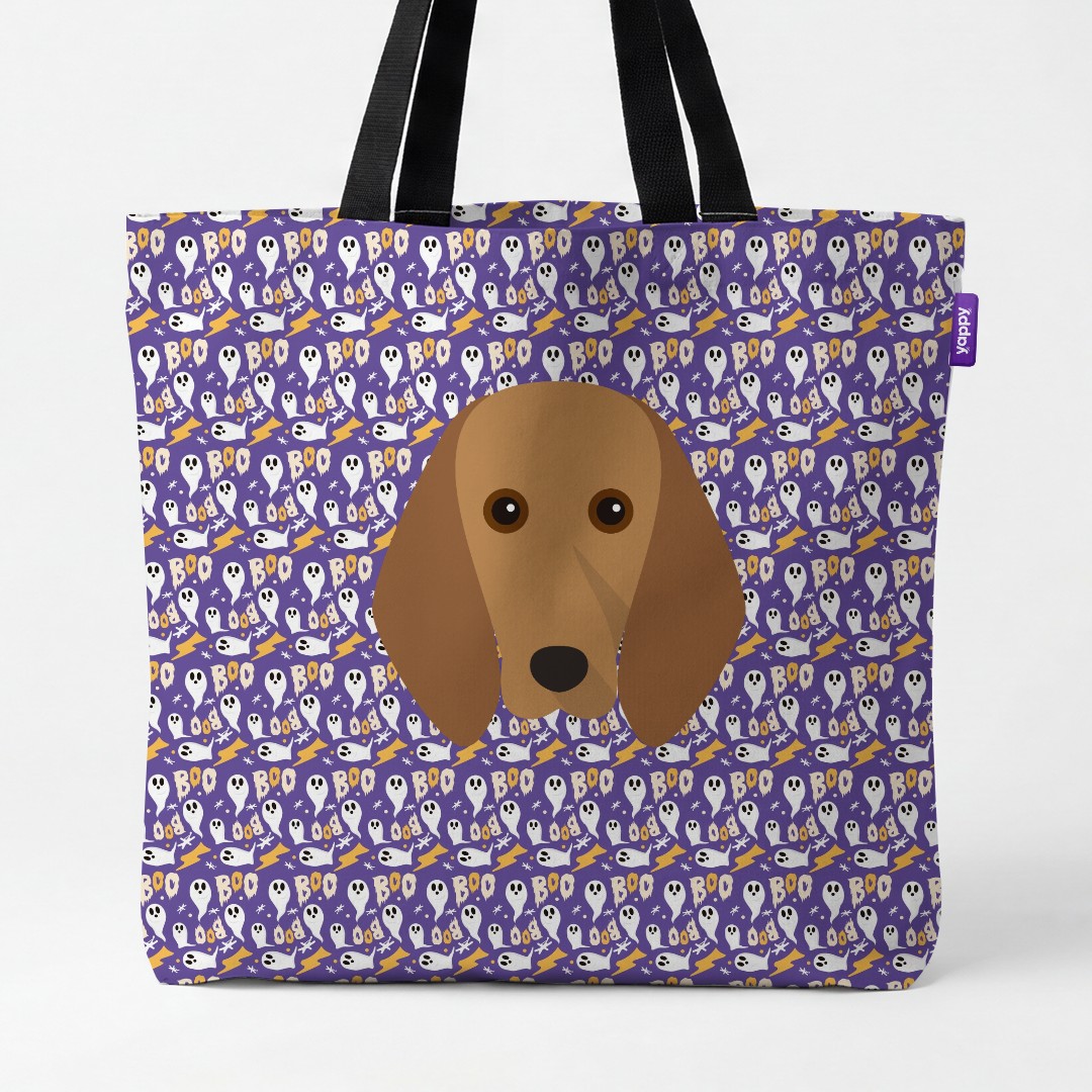 'Boo Ghosts' - Personalized {breedCommonName} Canvas Bag